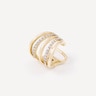 Gold, white gold and diamond two strip Earcuff TOUS ATELIER