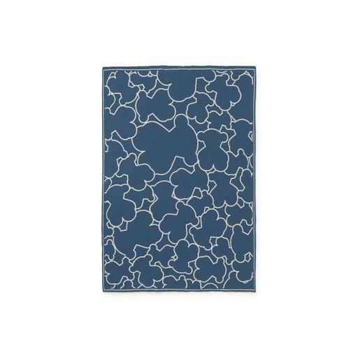 Manta de bebé reversible Nilo índigo