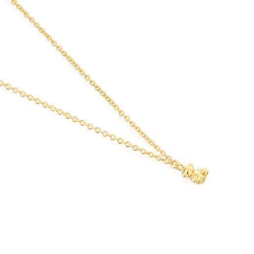 Collier Bold Bear en argent vermeil