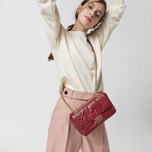 Маленькая бордовая сумка-кроссбоди Kaos Dream с клапаном