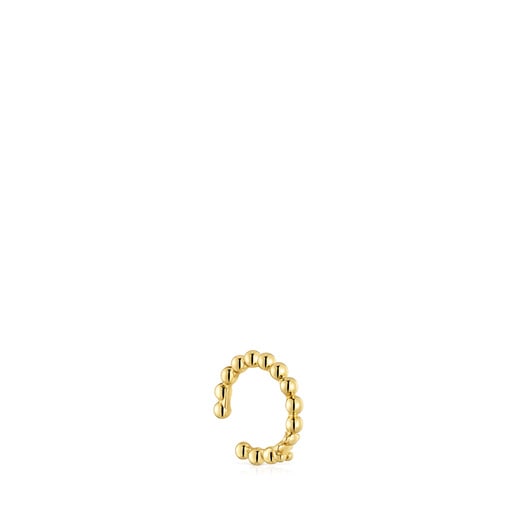 18kt gold plating over silver bear Earcuff Gloss | TOUS