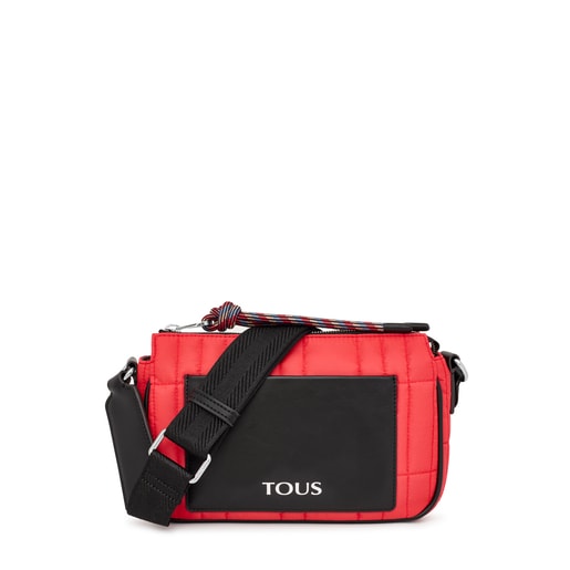 Středně velká Crossbody kabelka TOUS Empire Padded v korálové barvě