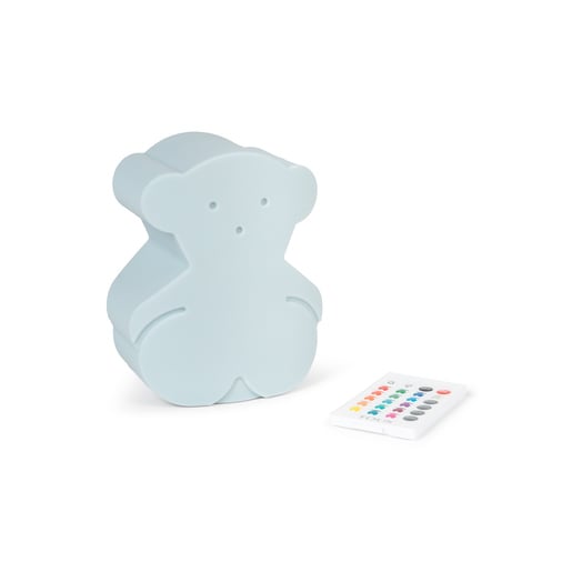 Cute bear-shaped night light in blue