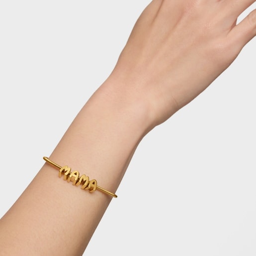 18kt gold plating over silver pack of Charms TOUS Mama