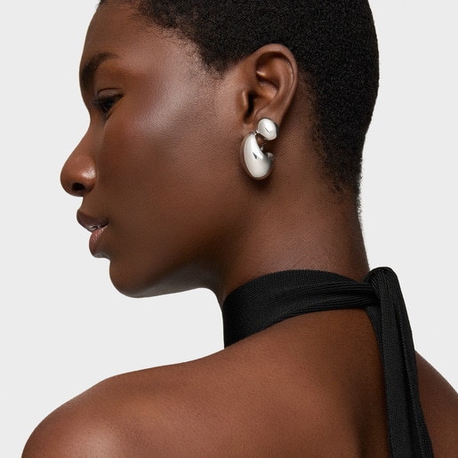 עגילי חישוק Warm מכסף