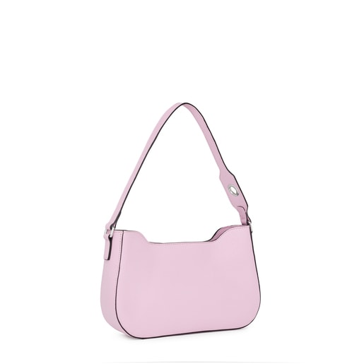 Borsa a tracolla in pelle color malva TOUS Legacy