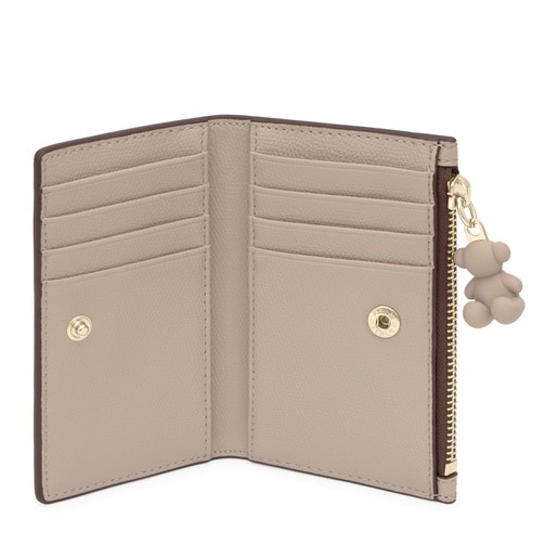 Small taupe-colored Card wallet TOUS Back to Basics