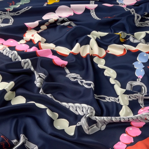 Square orange Scarf TOUS Manifesto