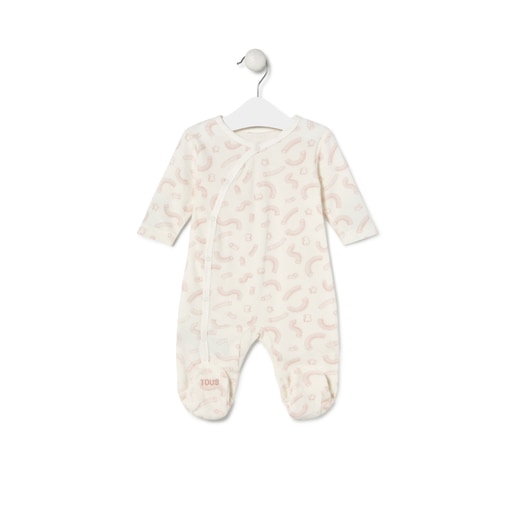 Tous - Baby Playsuit In Arc Pink - Textil