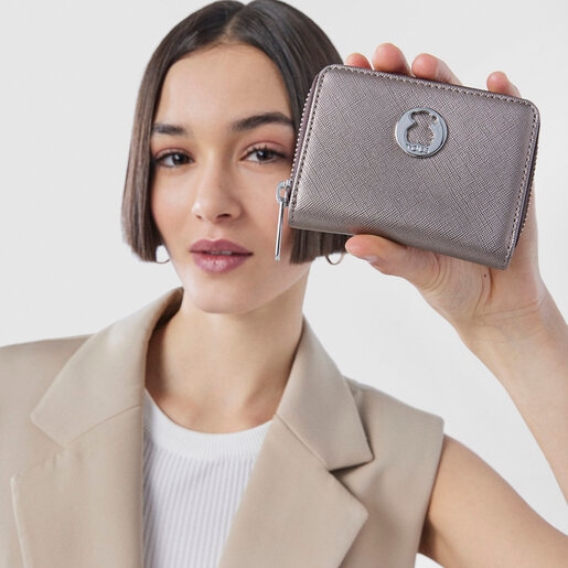 財布 Dubai Saffiano　ブロンズトープ / 防水ビニール / 小型