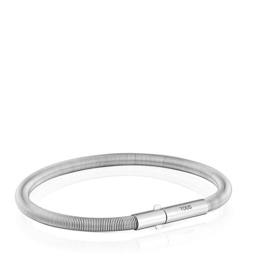 Mesh Tube steel Bracelet 17.5 cm