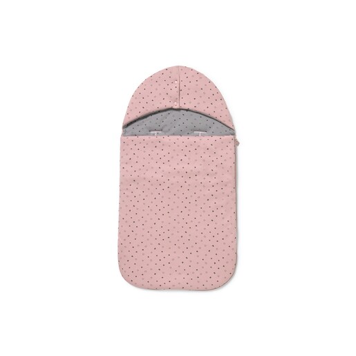 Universal-fit baby footmuff in Mini pink