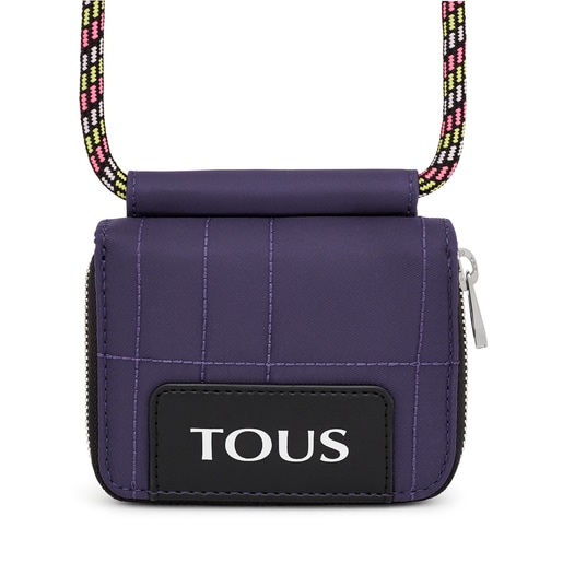 Pochette porte-monnaie à bandoulière TOUS Empire Padded violette