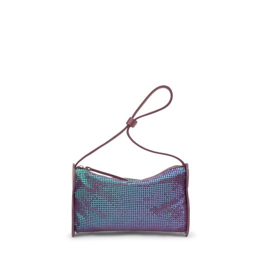 حقيبة كتف باللون العنابي من تشكيلة TOUS Salsi