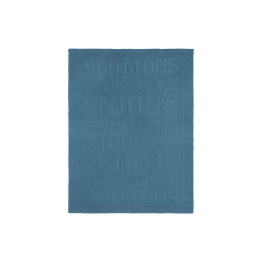 Baby blanket in Nilo TOUS logo blue