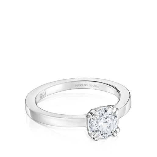 Anillo solitario de platino con diamante creado en laboratorio 1,00 ct TOUS Essentials LGD