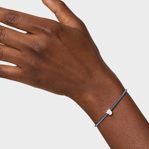 Charm TOUS Mesh Tube de plata motivo tulipa 7 mm