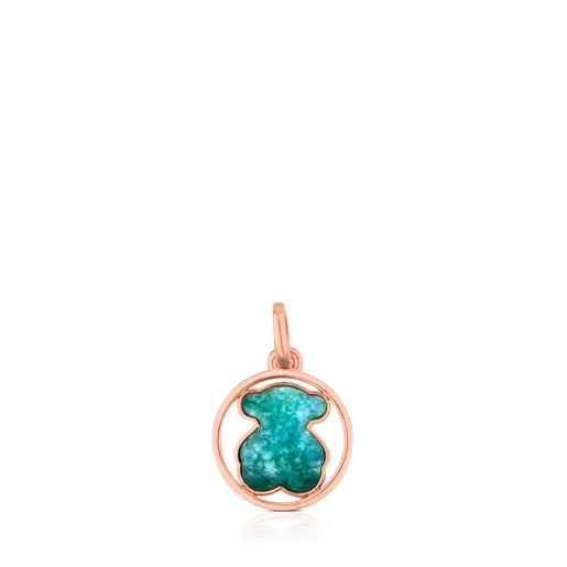 Rose Vermeil Silver Camille Pendant with Amazonite