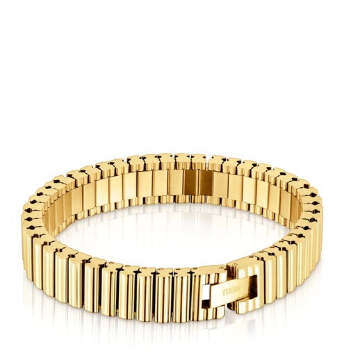 12 mm gold-colored steel link Bracelet TOUS 1950