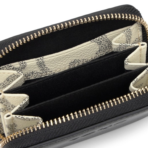 Monedero mediano negro Kaos Icon