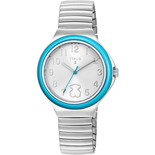 Steel Easy Watch with mint bezel