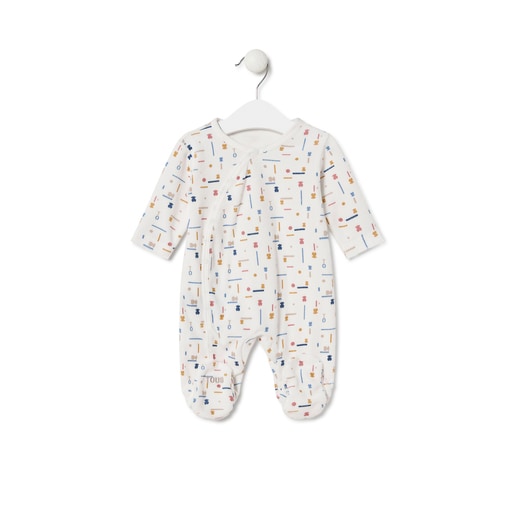 Babygrow de bebé Geome cor única