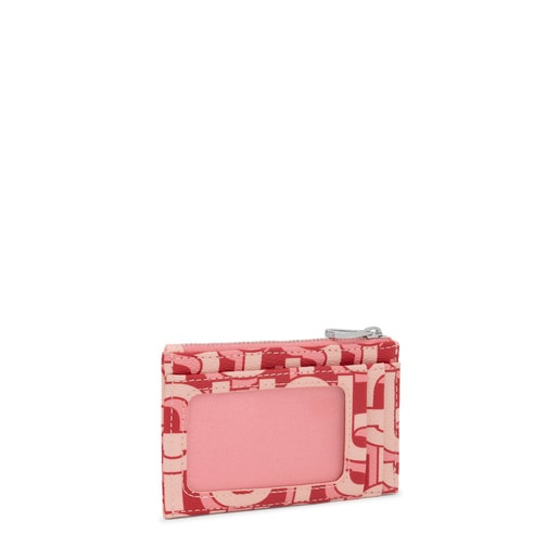 Coral-colored Change purse-cardholder TOUS MANIFESTO
