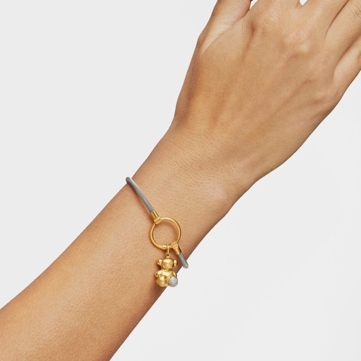Gold and Steel Hold Bracelet