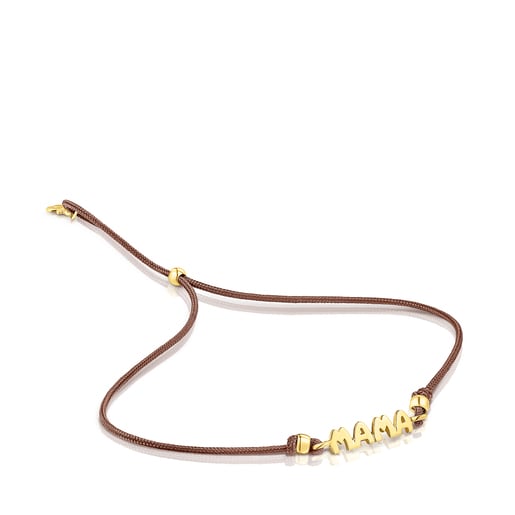 Gold TOUS Crossword Mama Bracelet