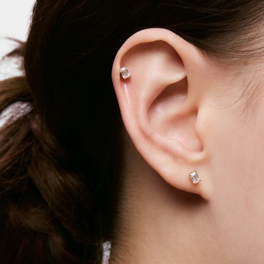 بيرسينج من الذهب عيار 14 قيراطًا مُرصّع بالماس المُصنع في المختبر عيار 0.21 قيراطًا من التشكيلة Shine LGD