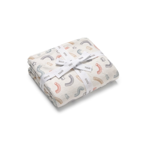 Short-pile fleece baby blanket in Arc unique