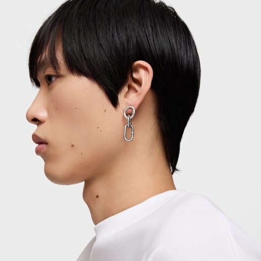 Silver rings Pendant Hold Man