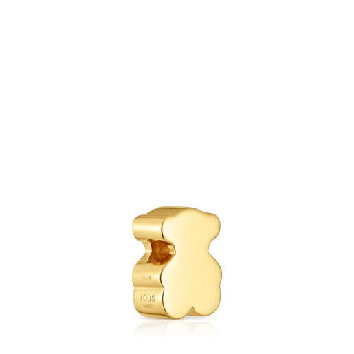 Charm TOUS 1950 oso con baño de oro 18 kt sobre plata y diamantes