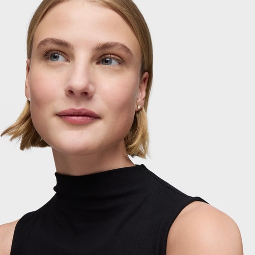 Gold Earrings with laboratory-grown diamonds Garden Of Love LGD