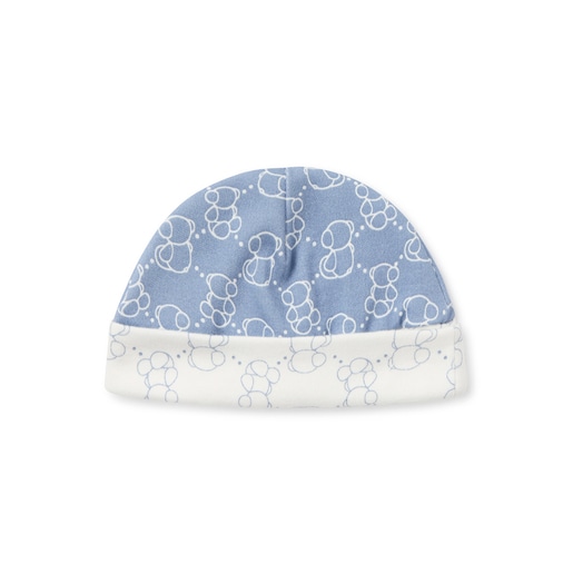 Baby pyjamas and hat set in Icon blue