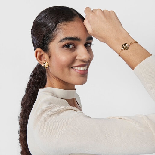 צמיד פרחים ועלים פריג'ל ורמייל צהוב