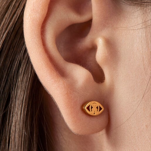 Boucles d’oreilles TOUS Good Vibes œil en Or