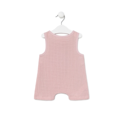 Short SMuse baby playsuit in pink