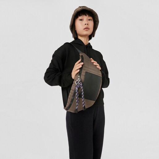 Riñonera grande caqui TOUS Empire Padded