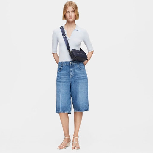 Navy blue Crossbody Reporter bag TOUS Brenda