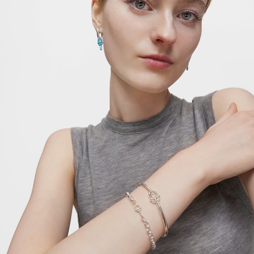 cm silver Chain bracelet TOUS MANIFESTO