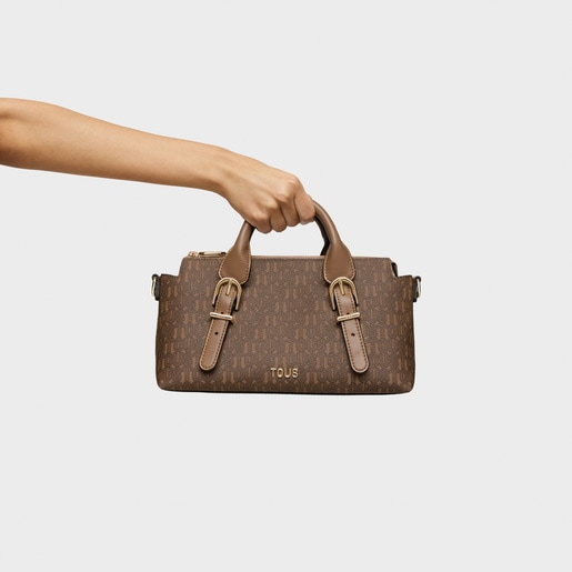earth-colored Bowling bag TOUS Buckles Silhouette