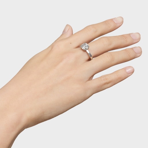 Anillo solitario de platino con diamante creado en laboratorio 2,00 ct TOUS Essentials LGD