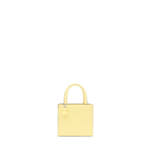 Bolso mini cube amarillo claro TOUS Brenda