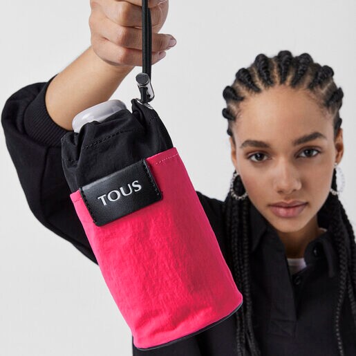 Funda para botella rosa fluorescente TOUS Empire Cotton