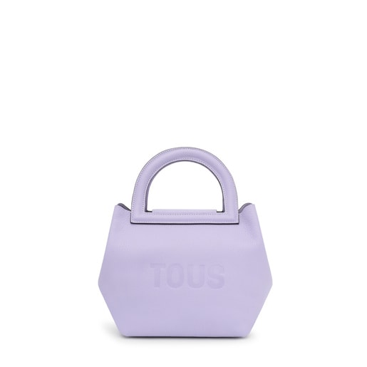 Medium lilac-colored leather Shoulder bag TOUS Dora