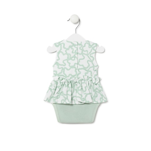 Baby girls bodysuit with skirt in Kaos mist