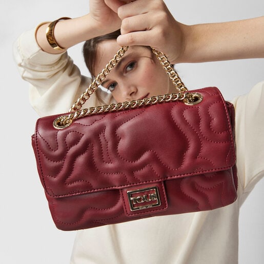 Маленькая бордовая сумка-кроссбоди Kaos Dream с клапаном