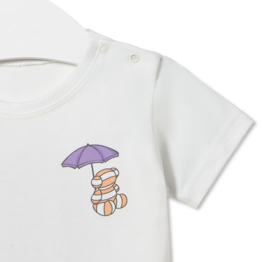 Girls beach t-shirt in Candy pink