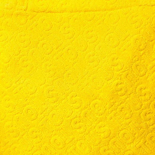 Terry cloth bag in Logo yellow